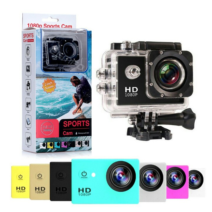 Pro Waterproof 30 M Action Video Sports Camera HD 1080P 12MP With LCD Display 